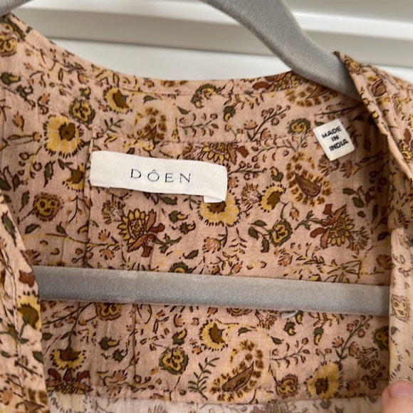 Doen Prem Maxi Dress in Jaipur Mustard Floral Print - Picture 4 of 9